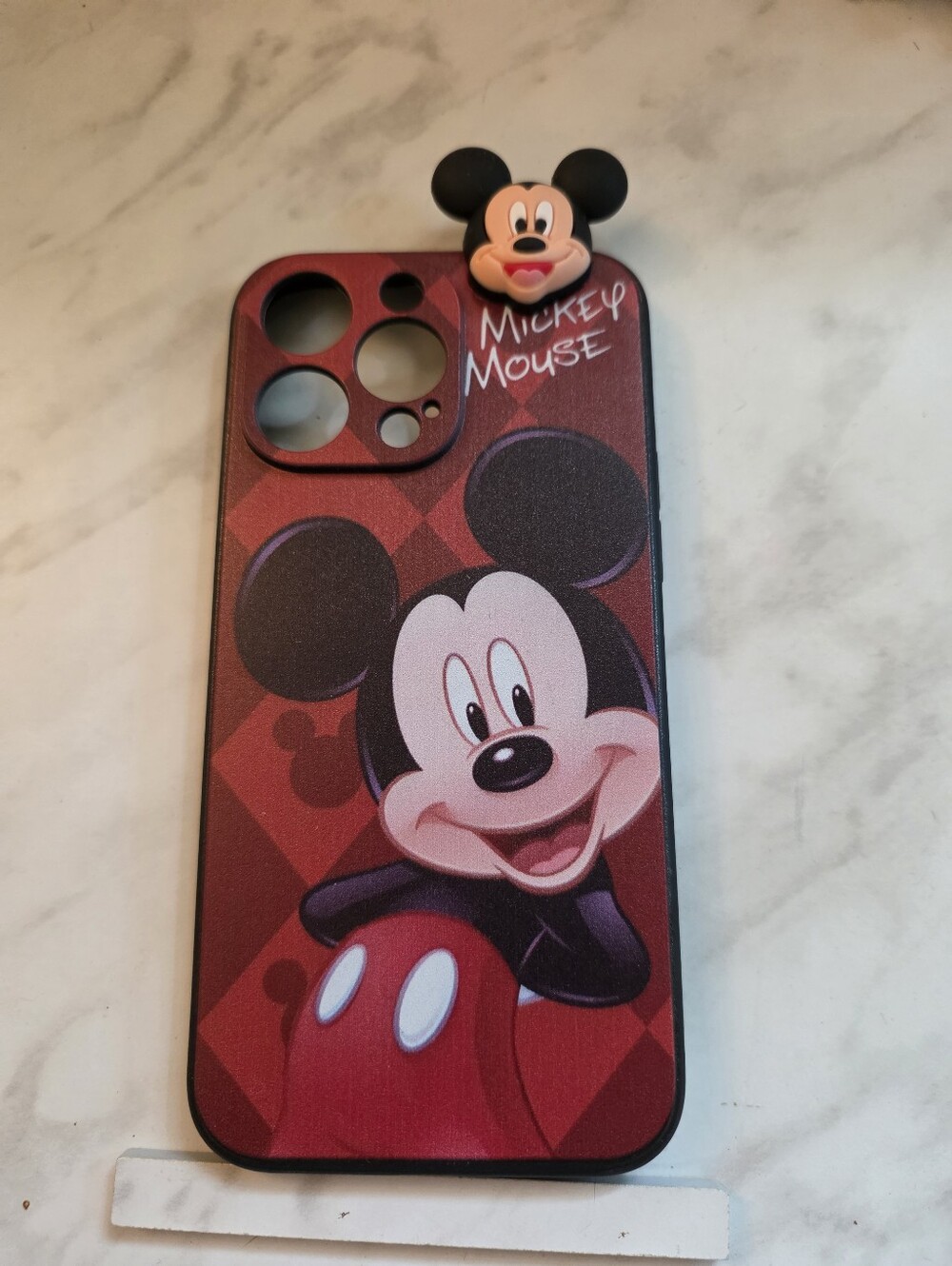 Disney Mickey Mouse Red Phone Case with Charm I-phone 13 Pro
